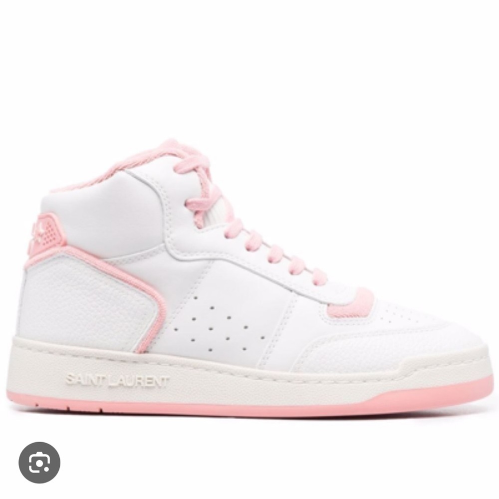 Saint Laurent Pink High Top Sneakers